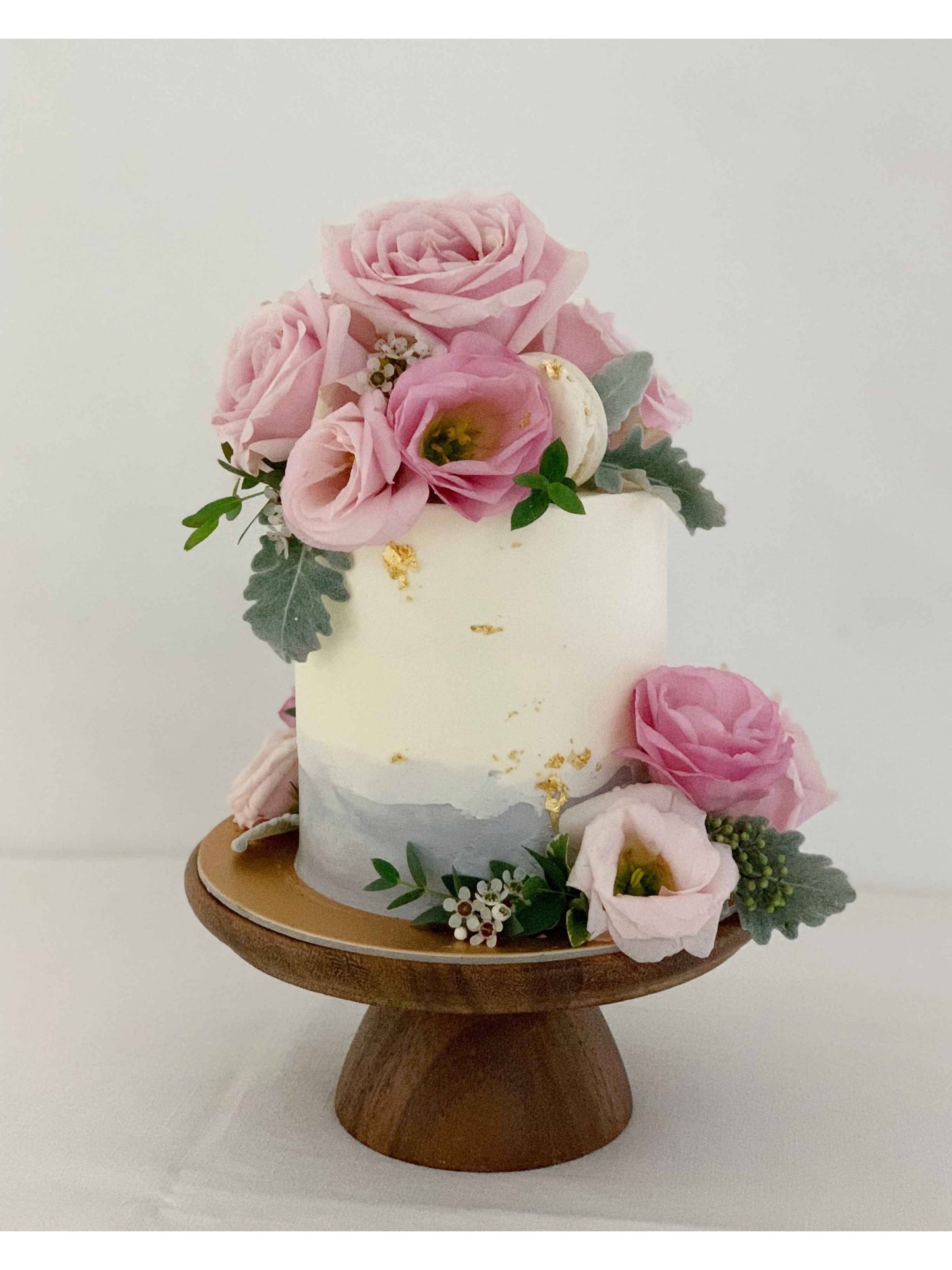 Lilac Watercolour Floral Cake Singapore | Sarah’s Loft