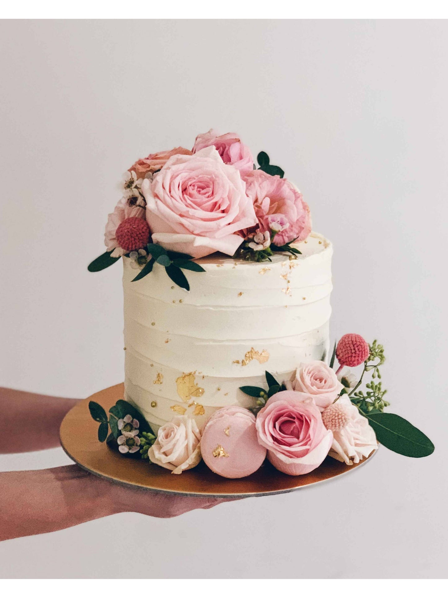Textured Pink Floral Cake Singapore | Sarah’s Loft