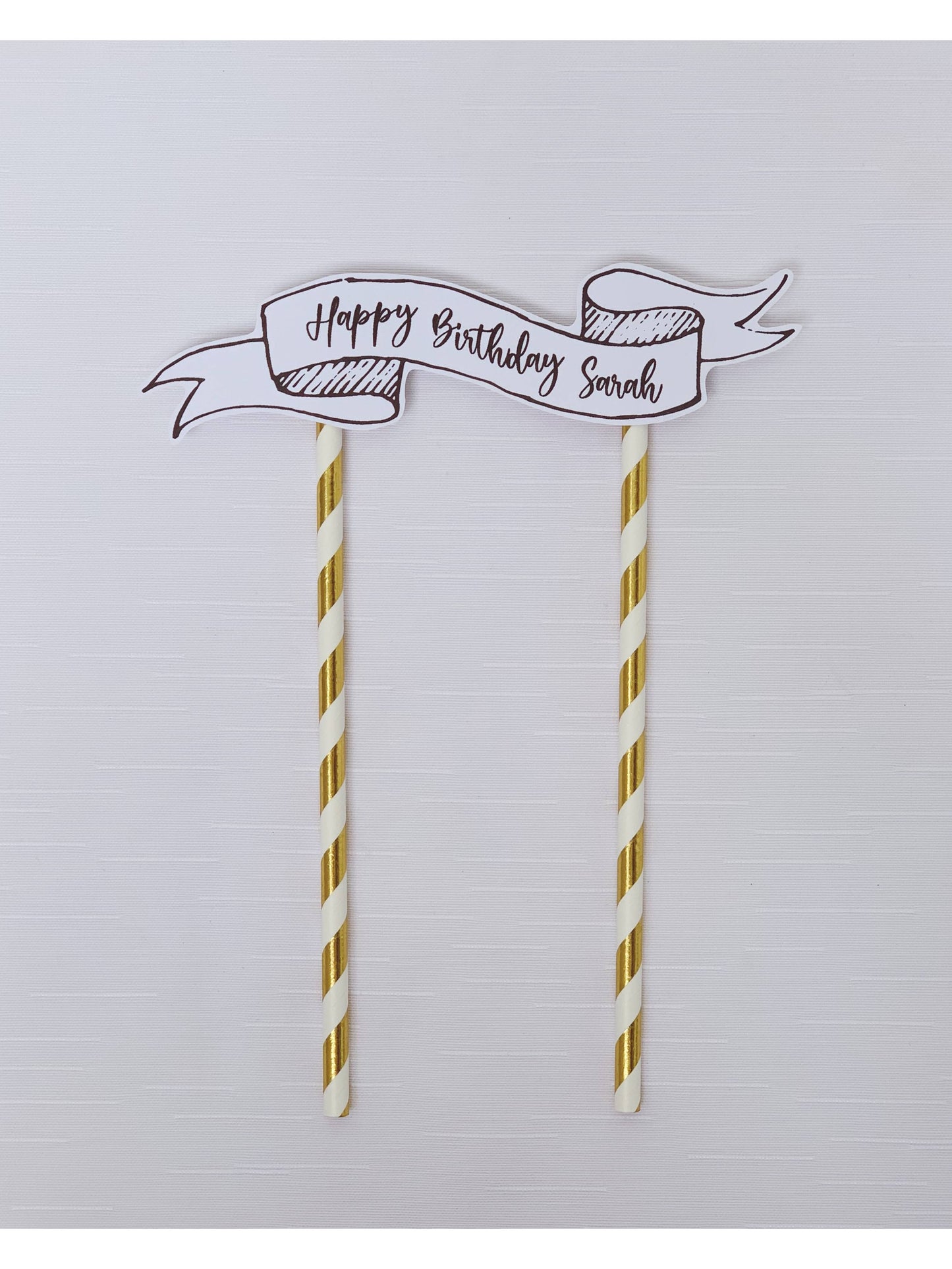 Personalised Message Banner (White)