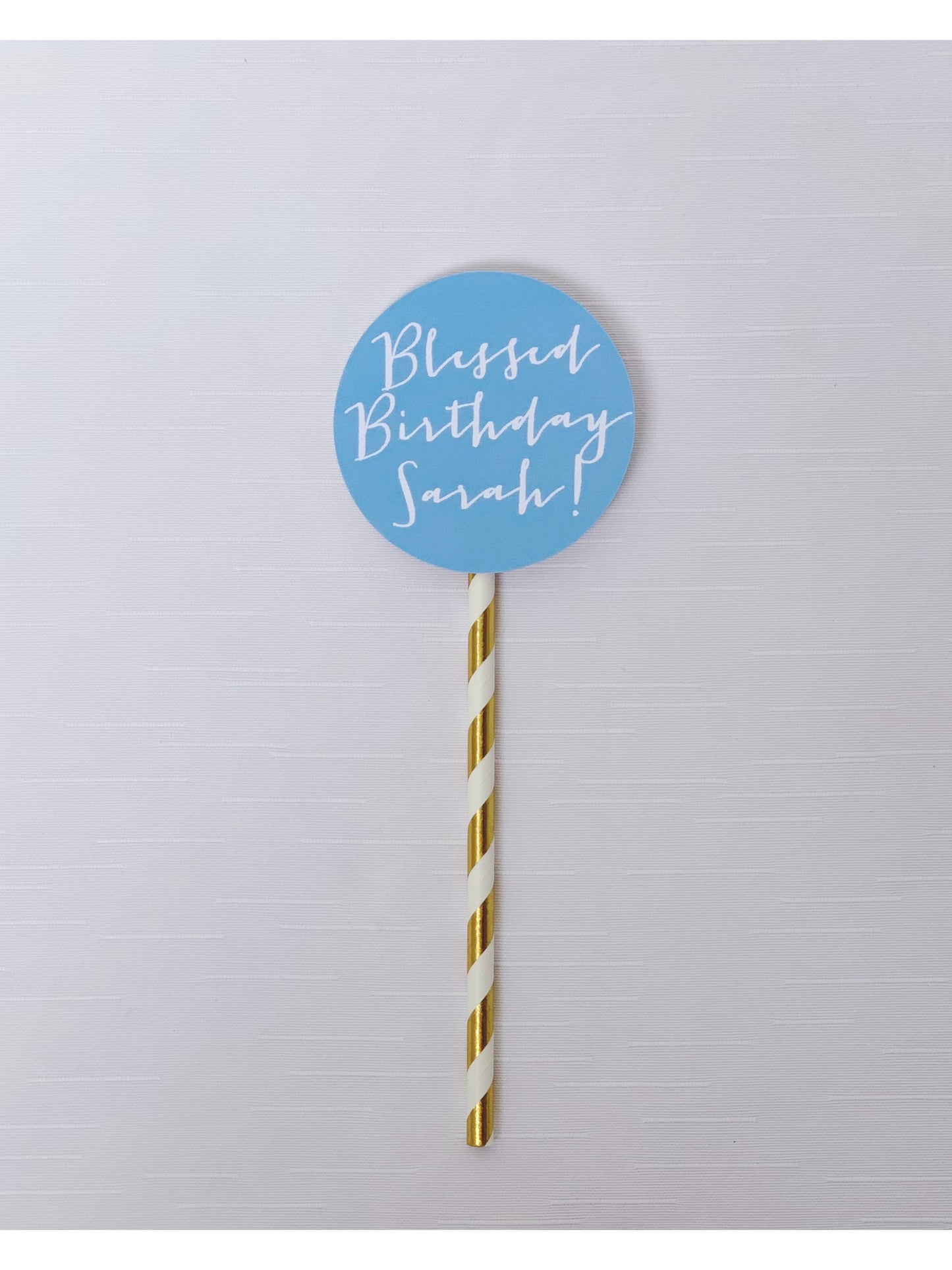 Round Message Banner (Blue)