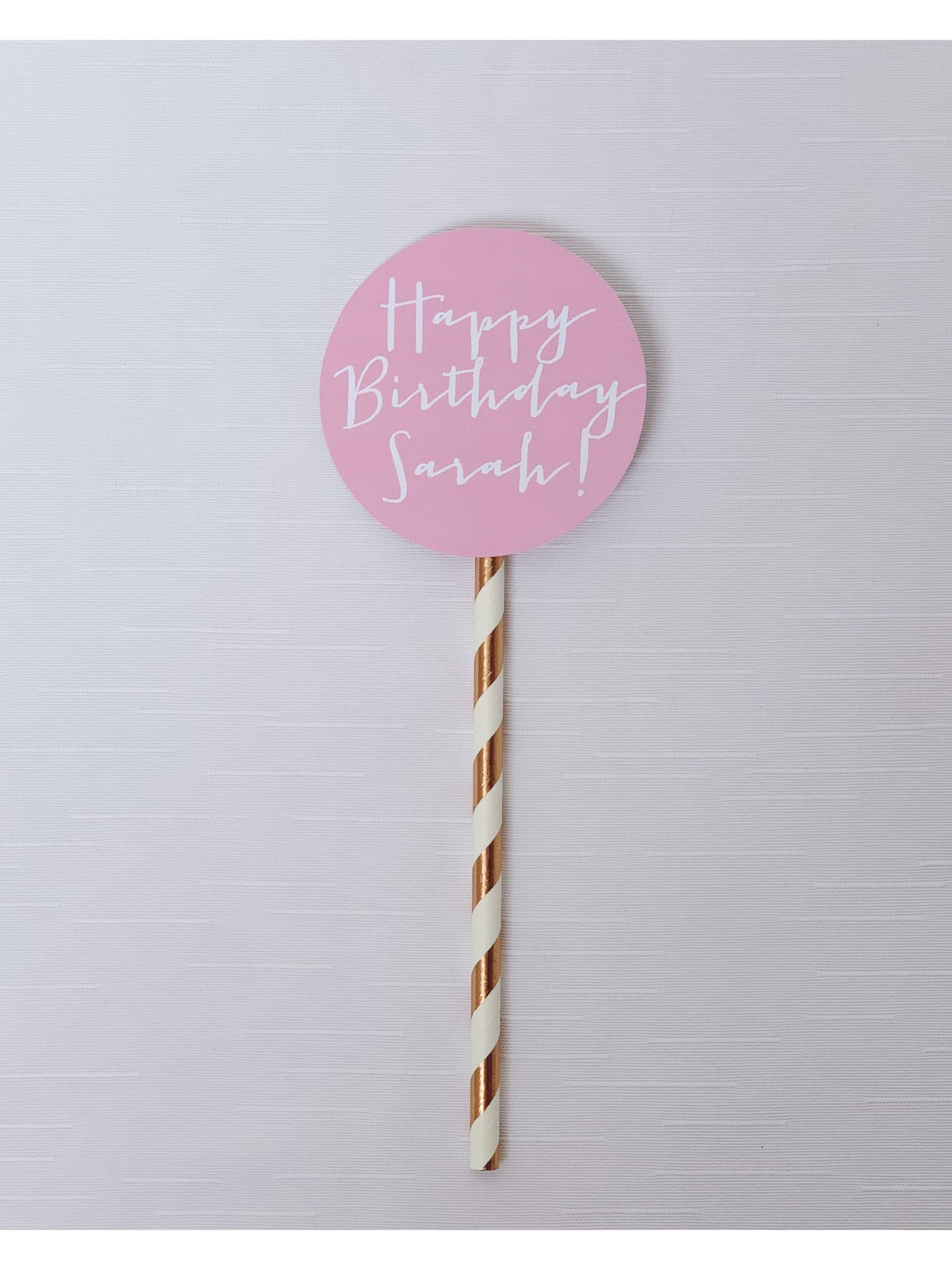 Round Message Banner (Pink)