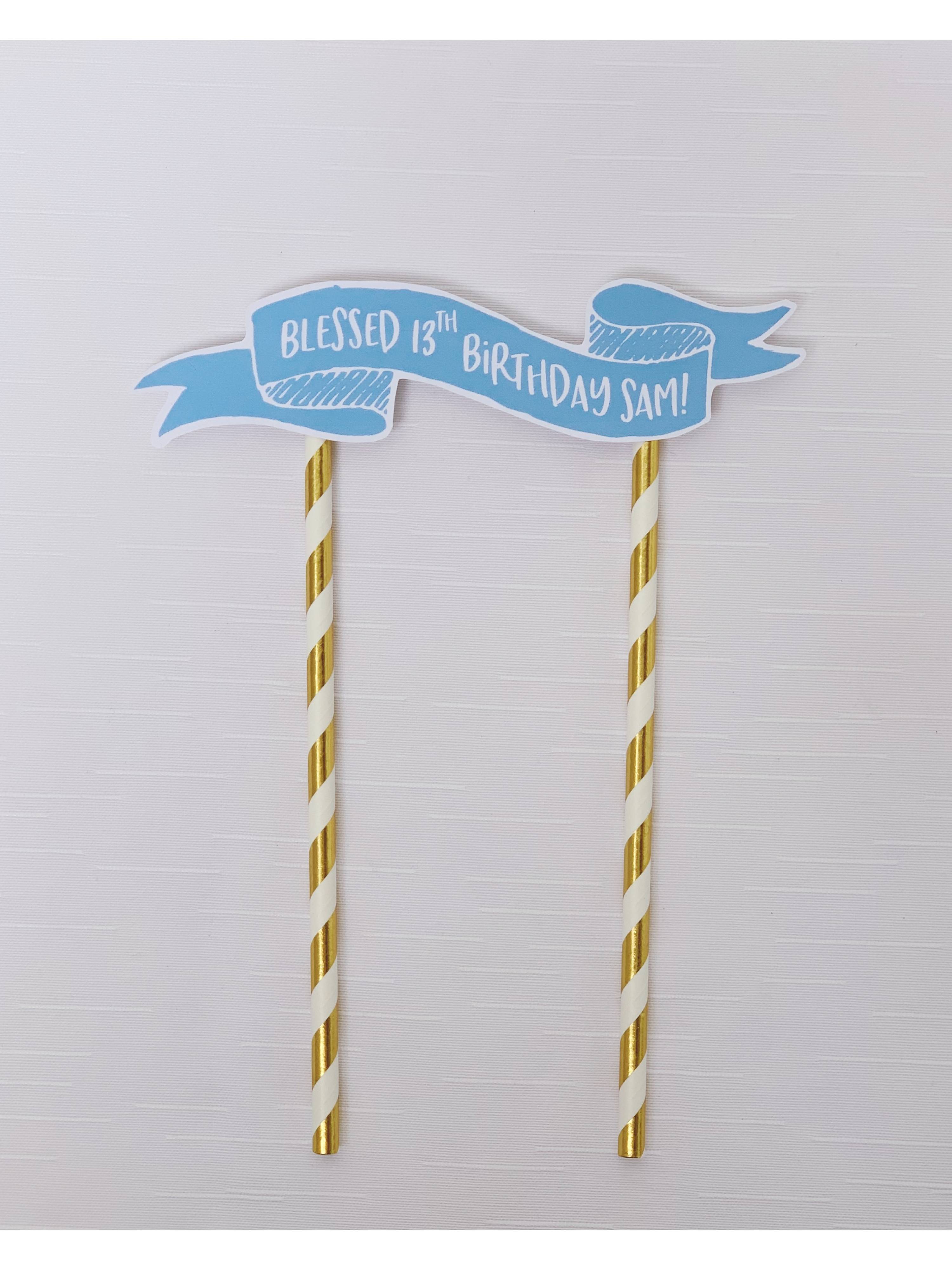 Personalised Message Banner (Blue)