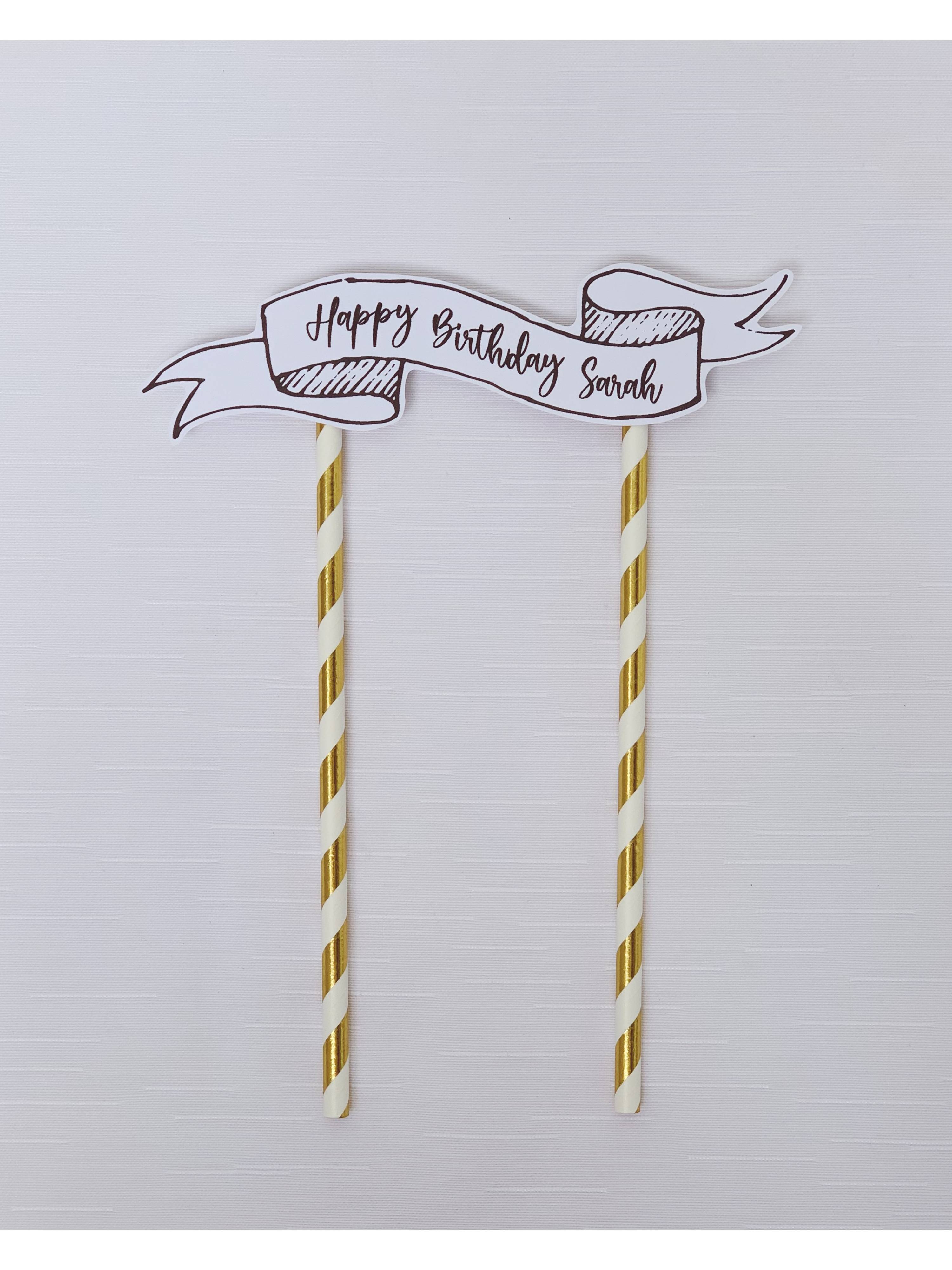 Personalised Message Banner (White)