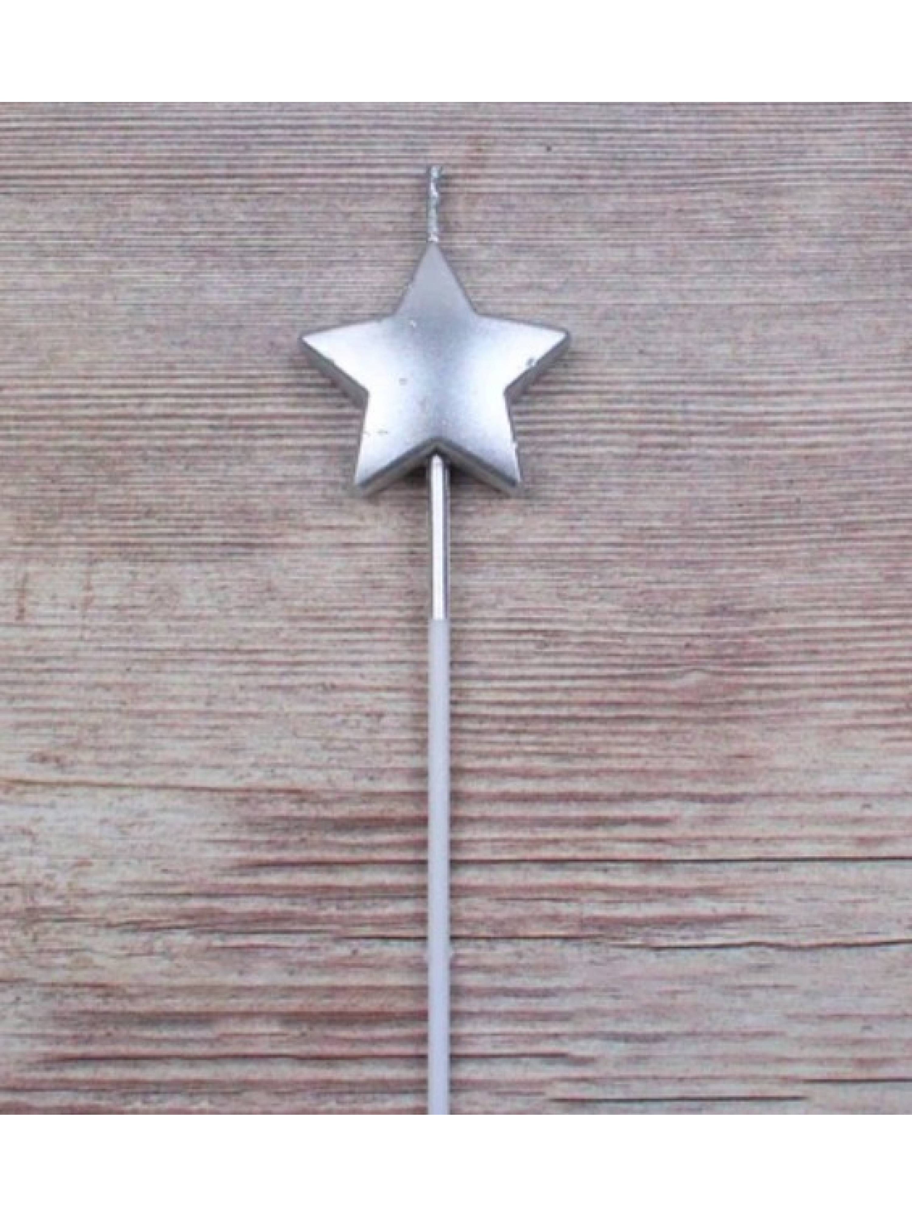 Silver Star Candle