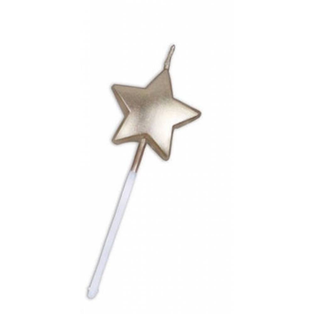 Champagne Gold Star Candle