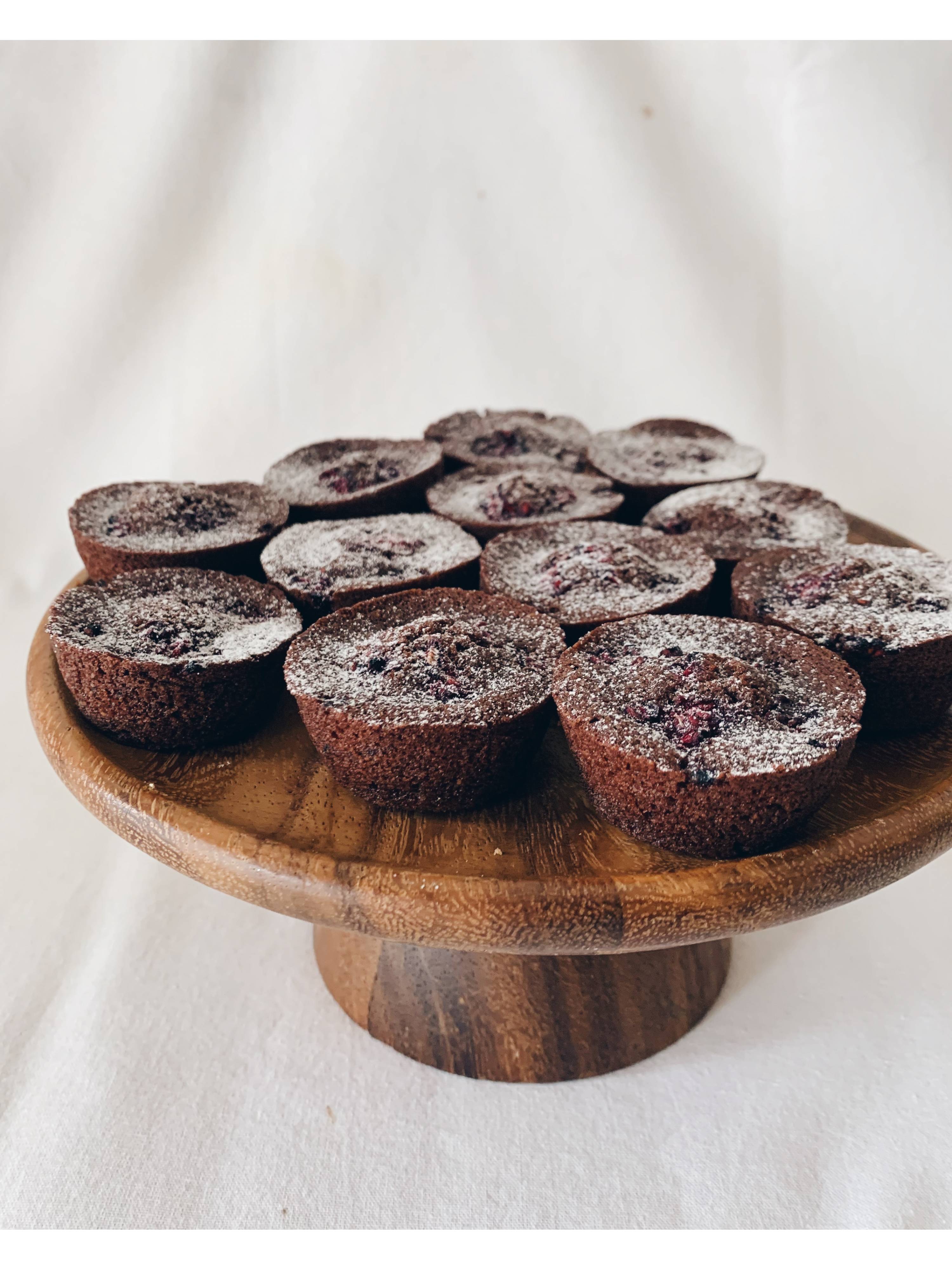 Chocolate Raspberry Financiers