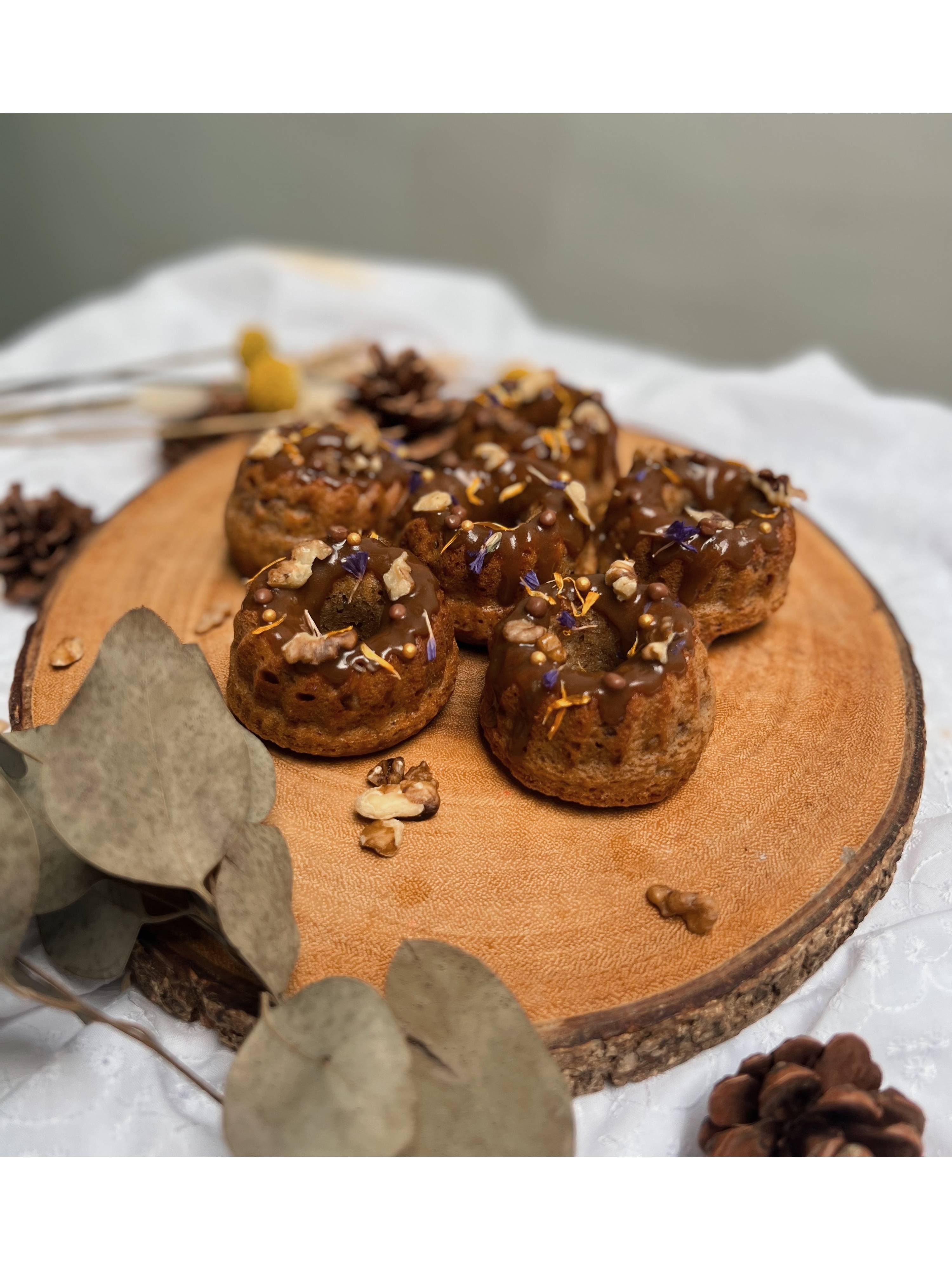 Brown Butter Banana Walnut Toffee Bundt Cake