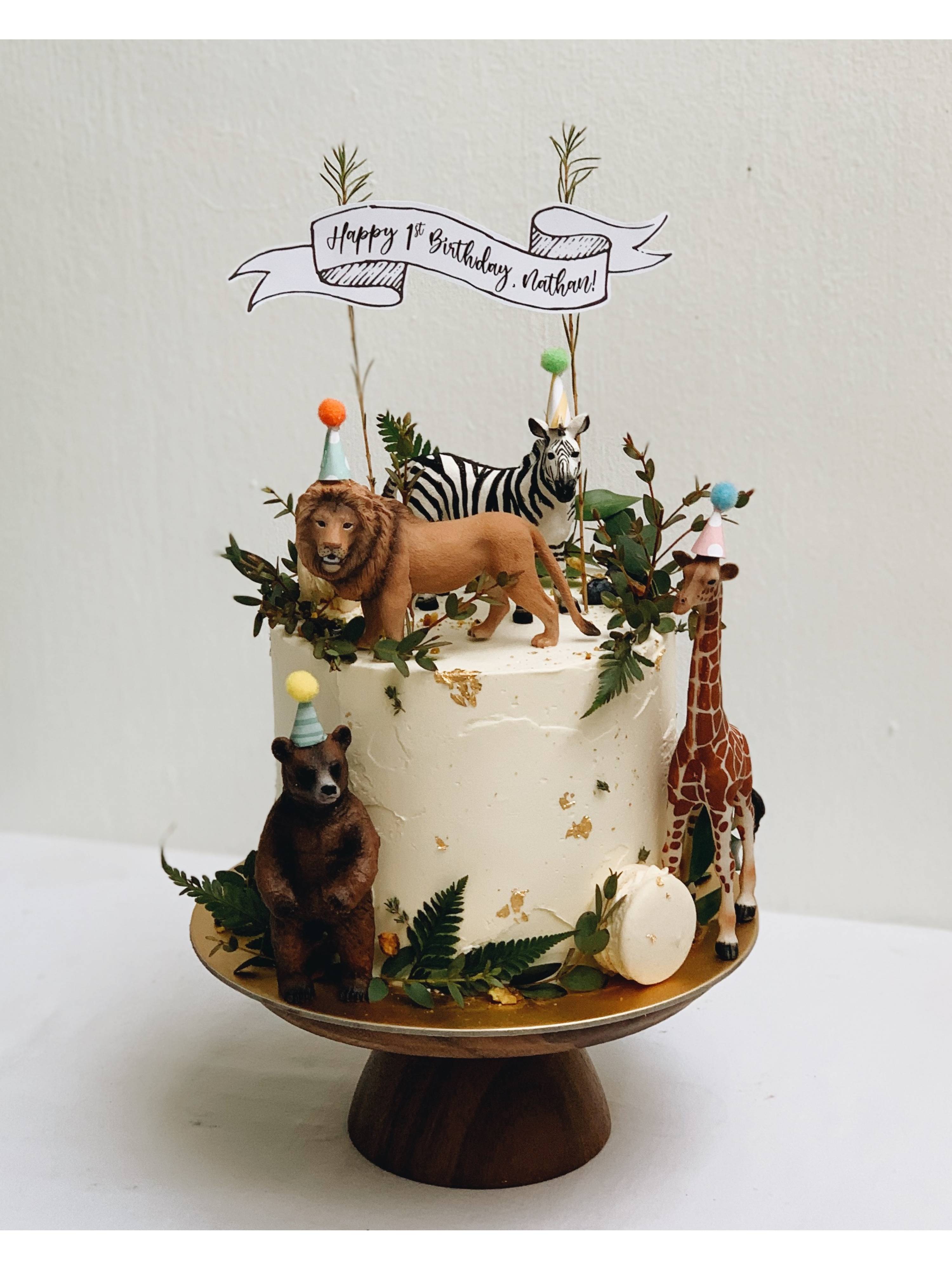 A5. Rustic Party Animal Cake