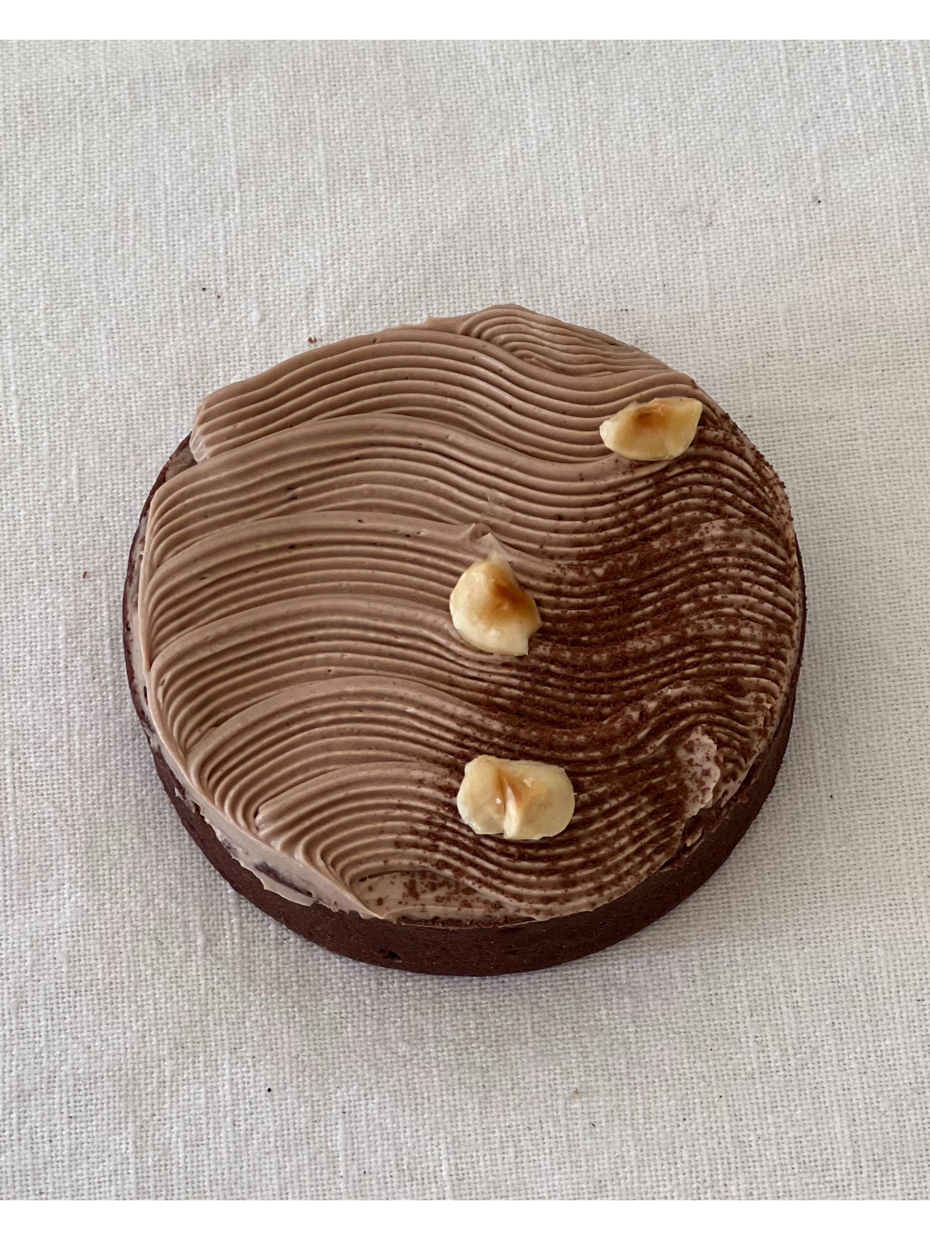 Chocolate Caramel Hazelnut Tart