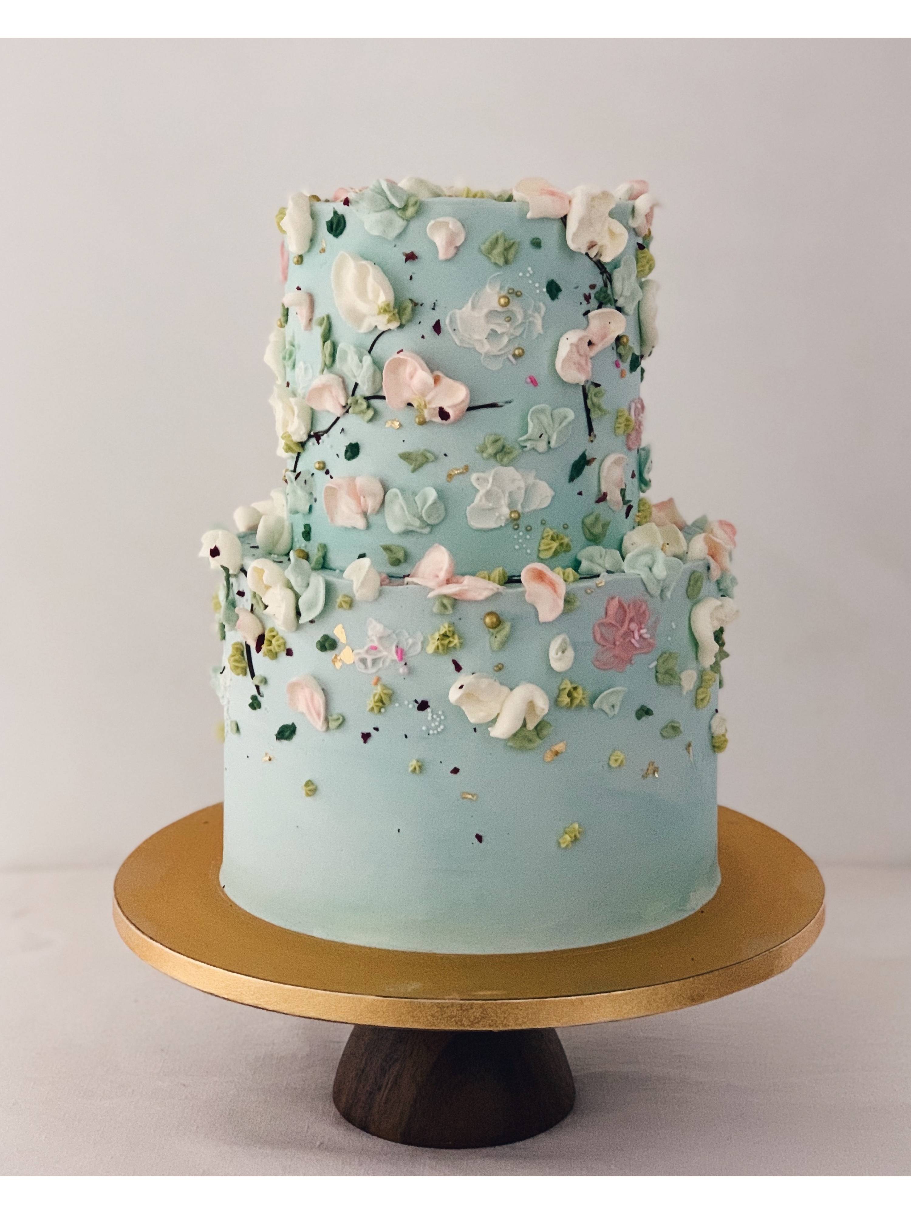 F51. Floral Painting Cake
