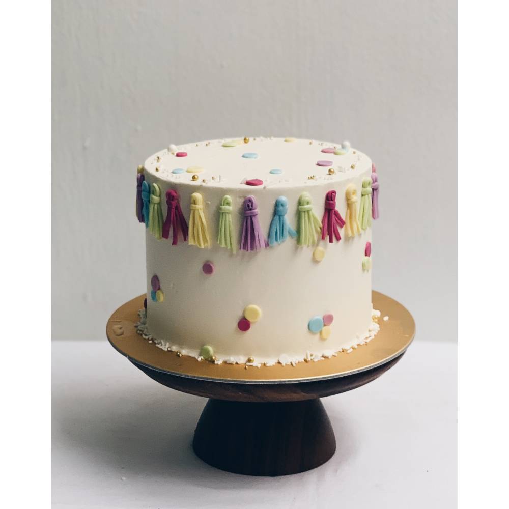 S6. Tassels & Confetti Sprinkles Cake