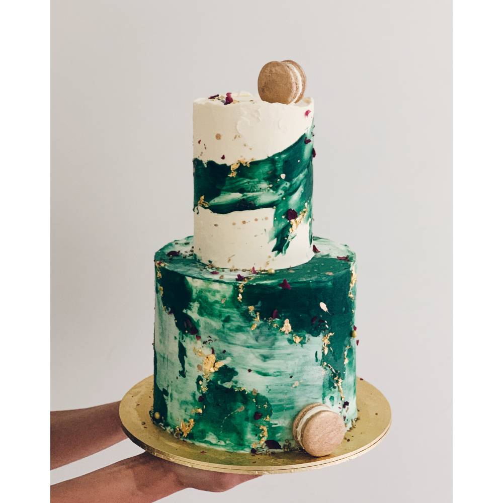 W21. Jade Green Jewel Cake