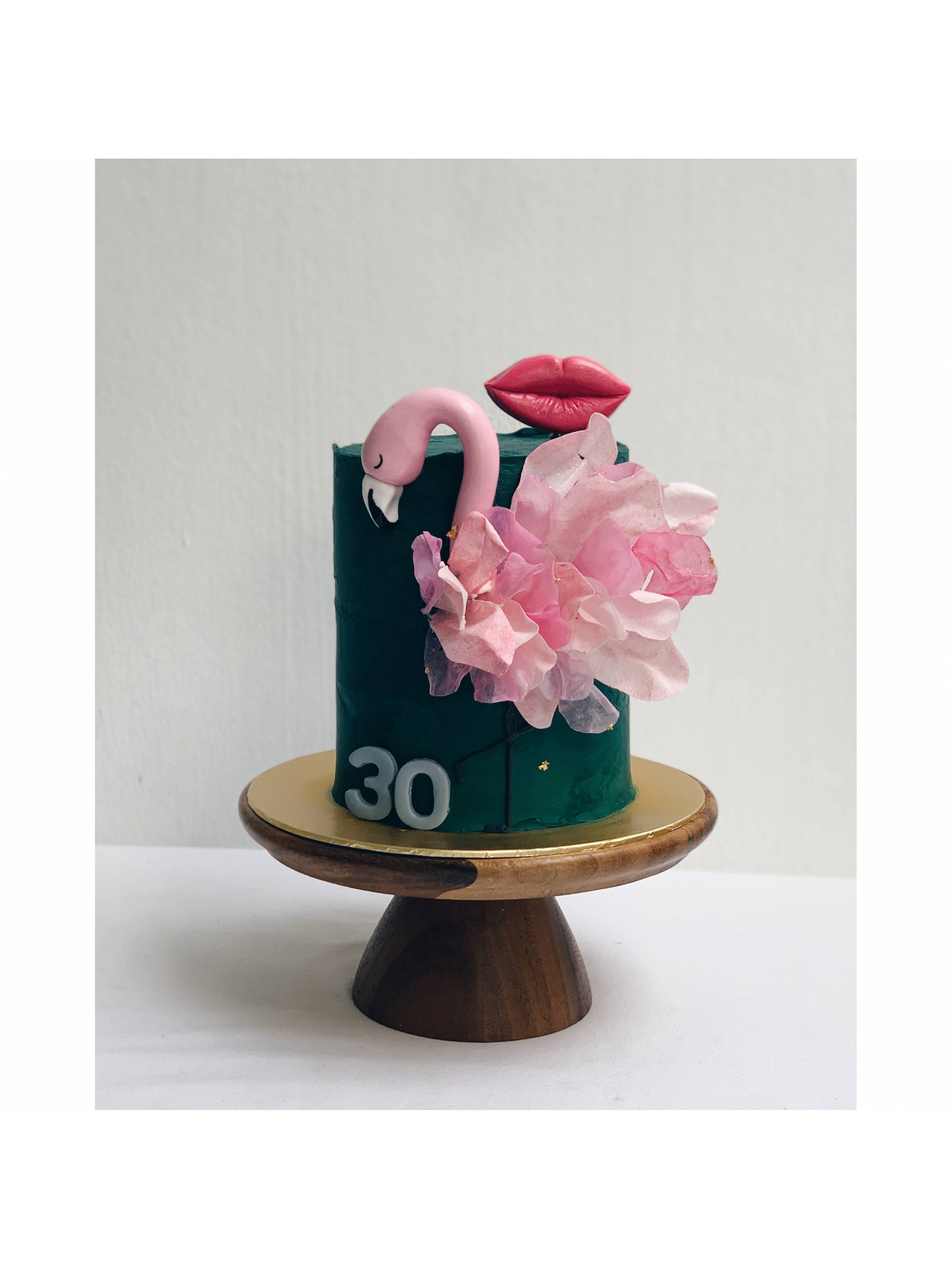 Jade Flamingo Cake