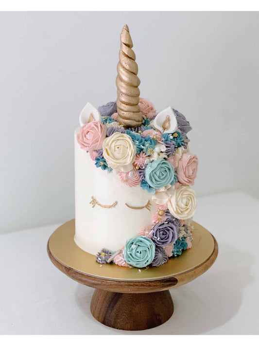 Pink Yellow Teal Lilac Unicorn Cake Singapore | Sarah’s Loft