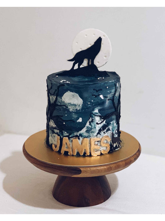 Wolf Cake Singapore | Midnight Themed Cake | Sarah’s Loft