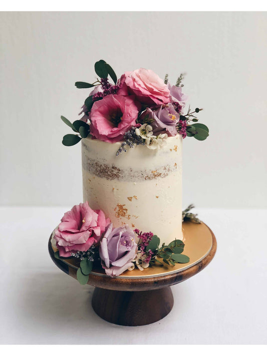 Purple Rustic Floral Cake Singapore | Sarah’s Loft