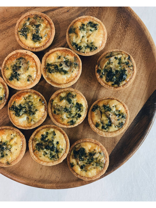 Spinach Mushroom Quiche Singapore | Savoury Vegetarian Pastry | Sarah’s Loft