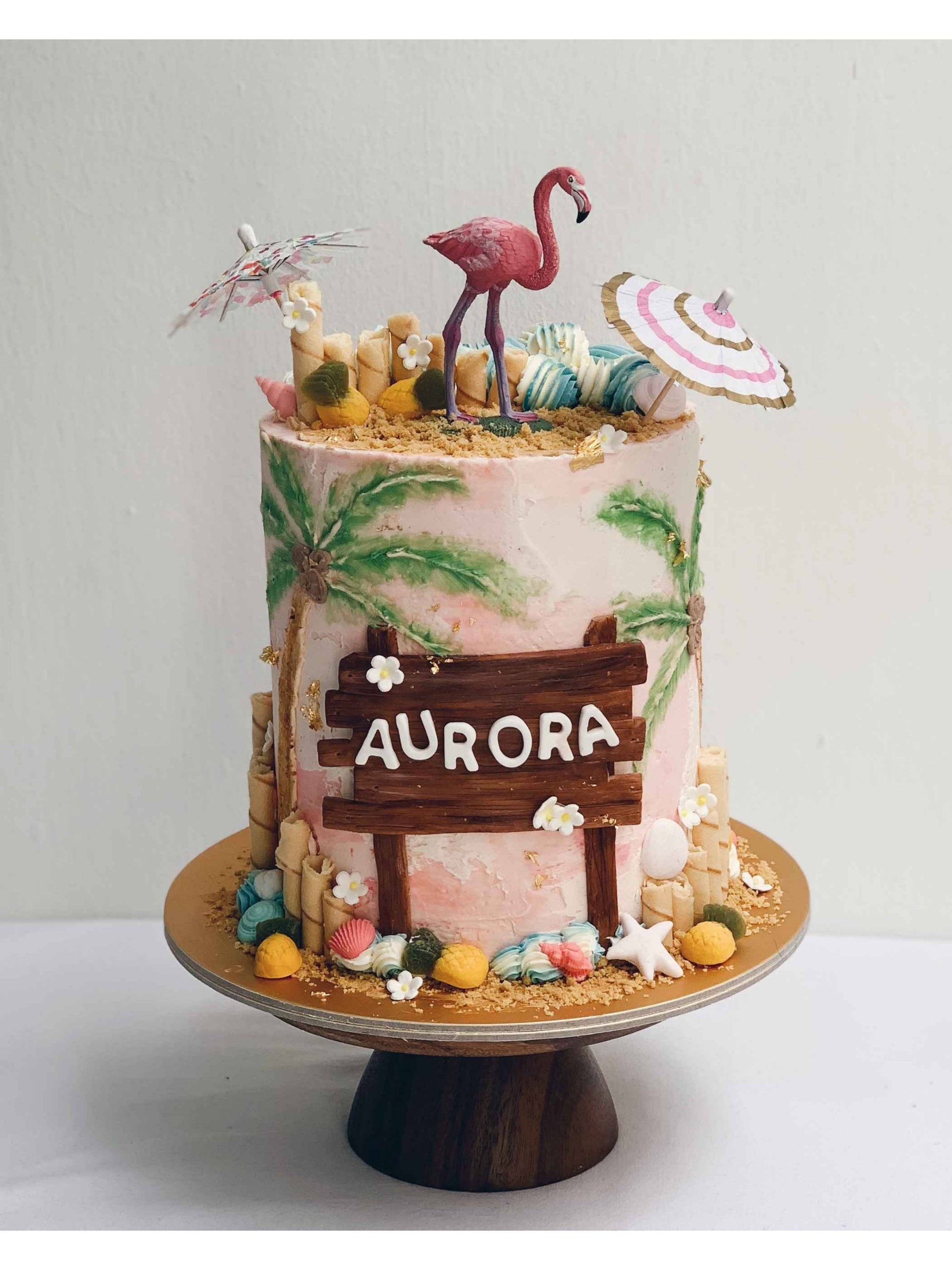 Flamingo Cake Singapore | Tropical Birthday Cake | Sarah’s Loft