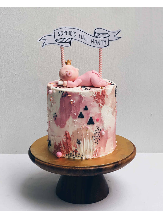 Custom Baby Girl Cake Singapore | Sarah’s Loft