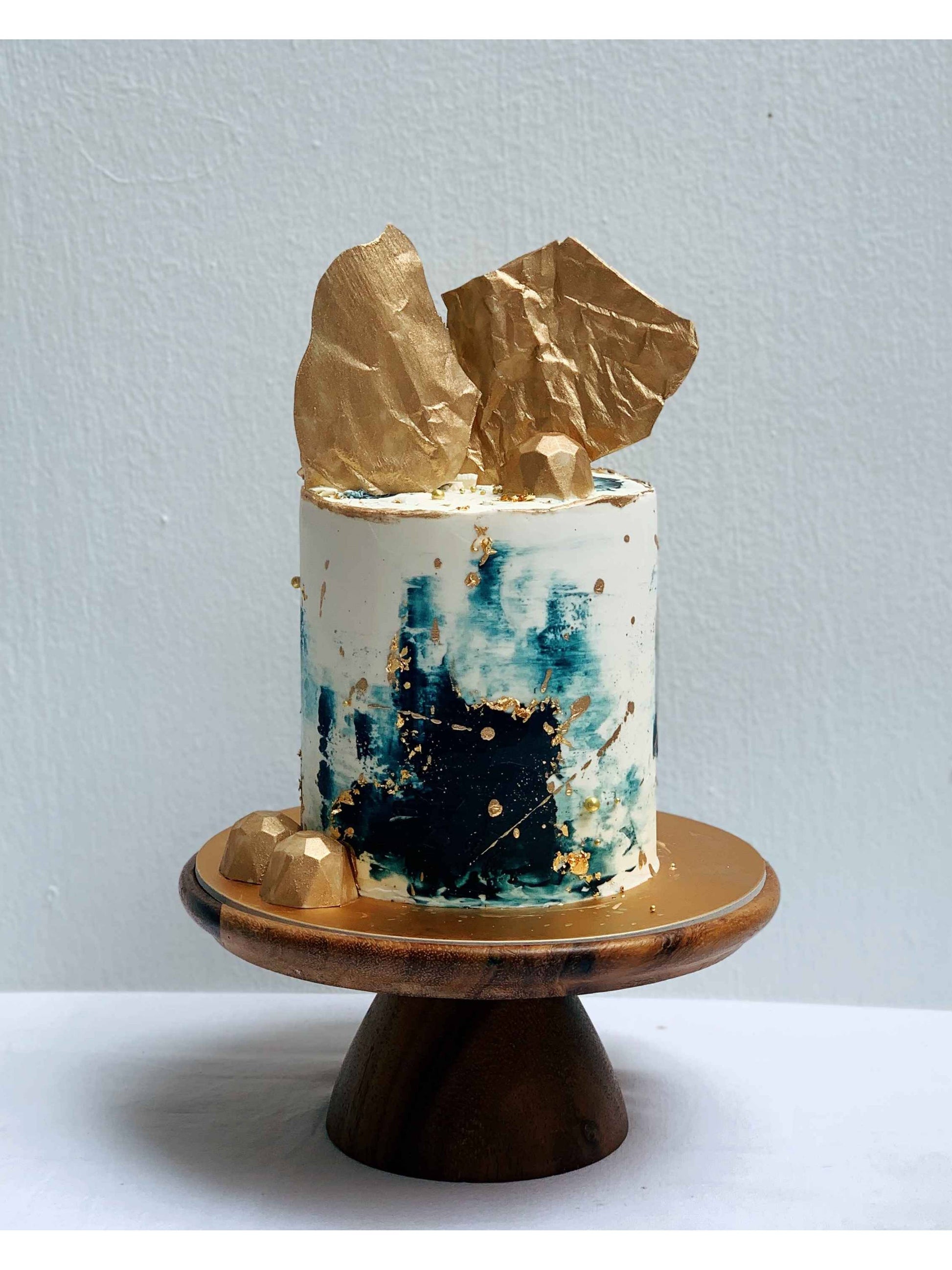 Custom Cake Singapore | Navy Jewel Cake | Sarah’s Loft