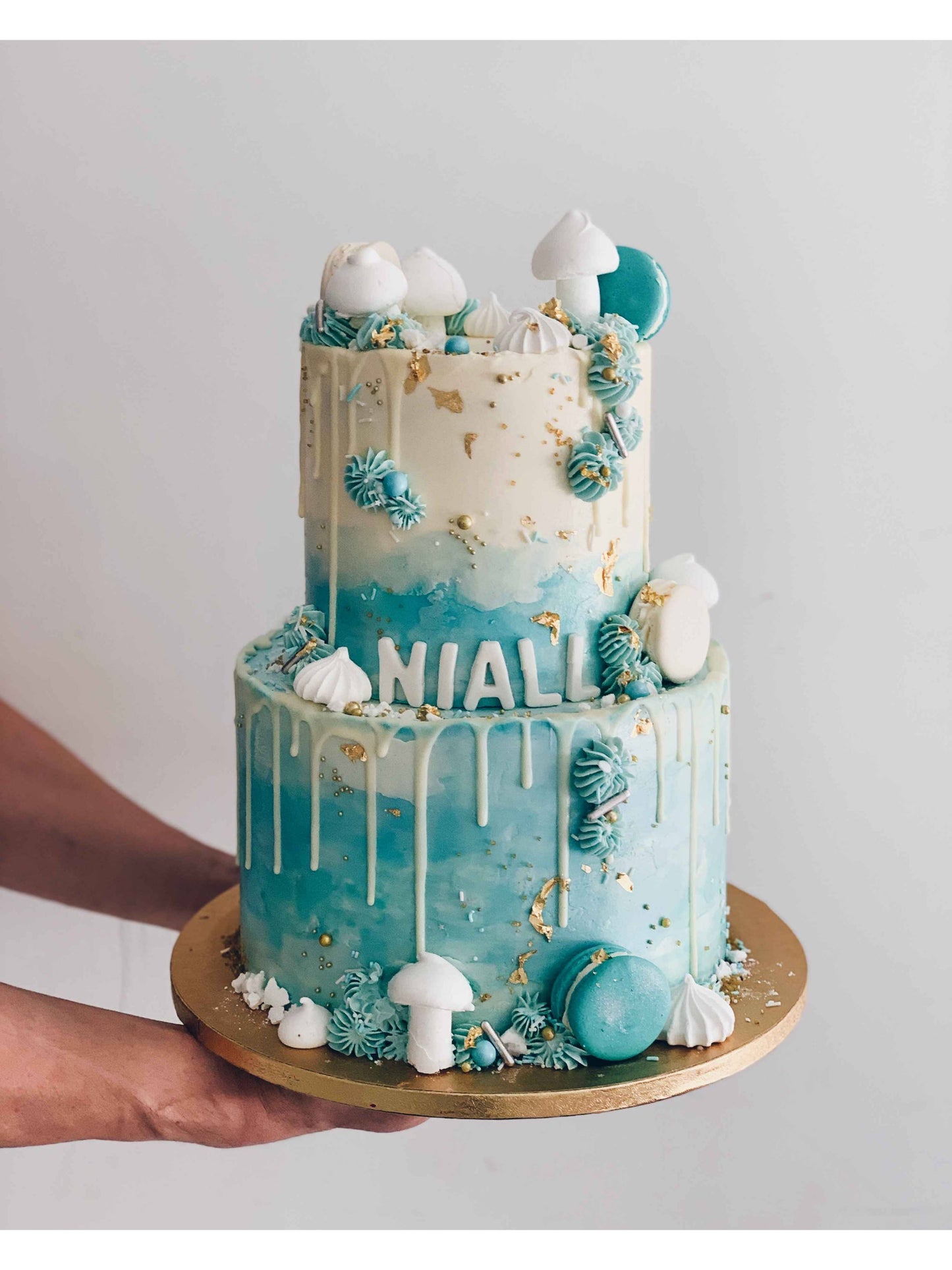 Dreamy Blue Watercolour Cake Singapore | Sarah’s Loft