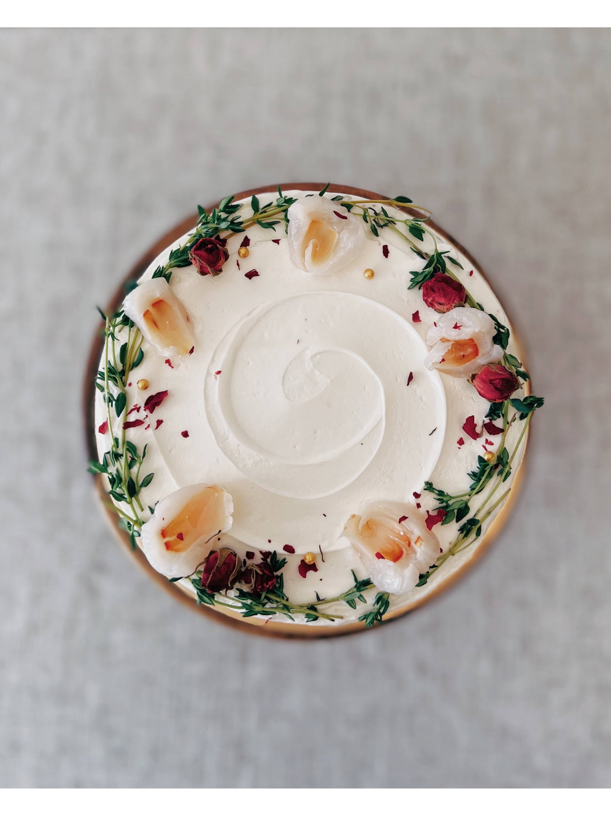 Rose Lychee Cake Singapore | Floral Birthday Cake | Sarah’s Loft