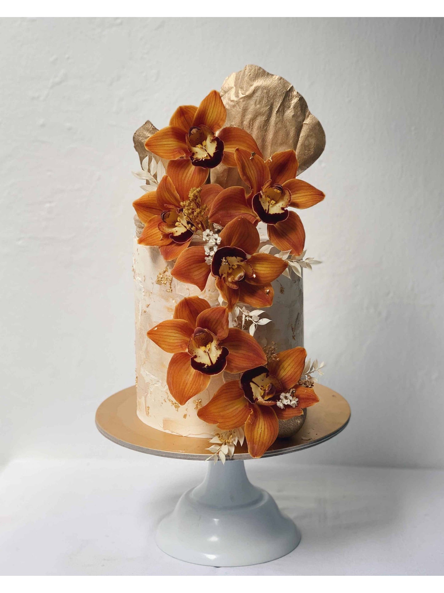 Amber Brown Orchid Cake Singapore | Sarah’s Loft
