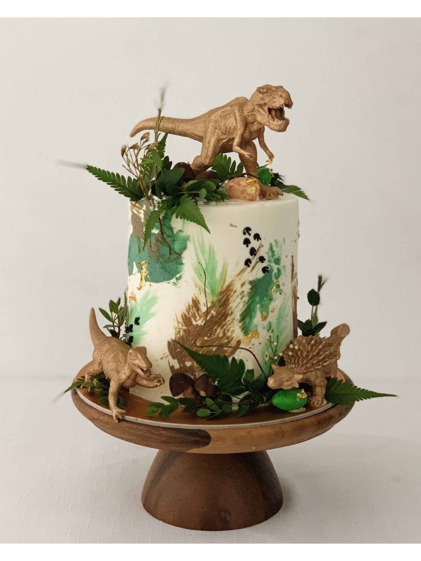 Gold Dinosaur Cake Singapore | Sarah’s Loft