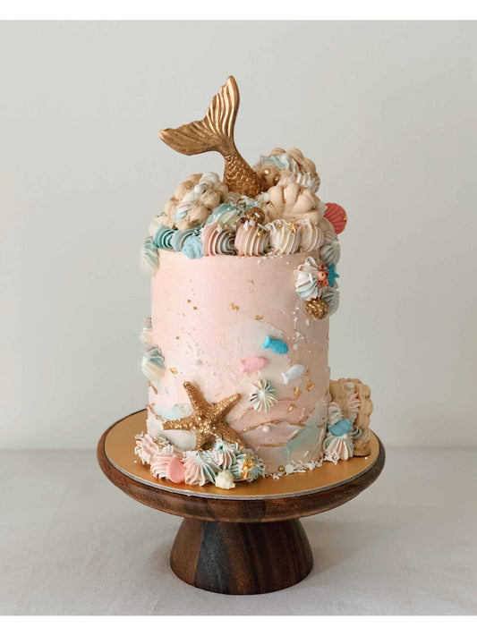 Gold Mermaid Cake Singapore | Elegant Theme Cake | Sarah’s Loft