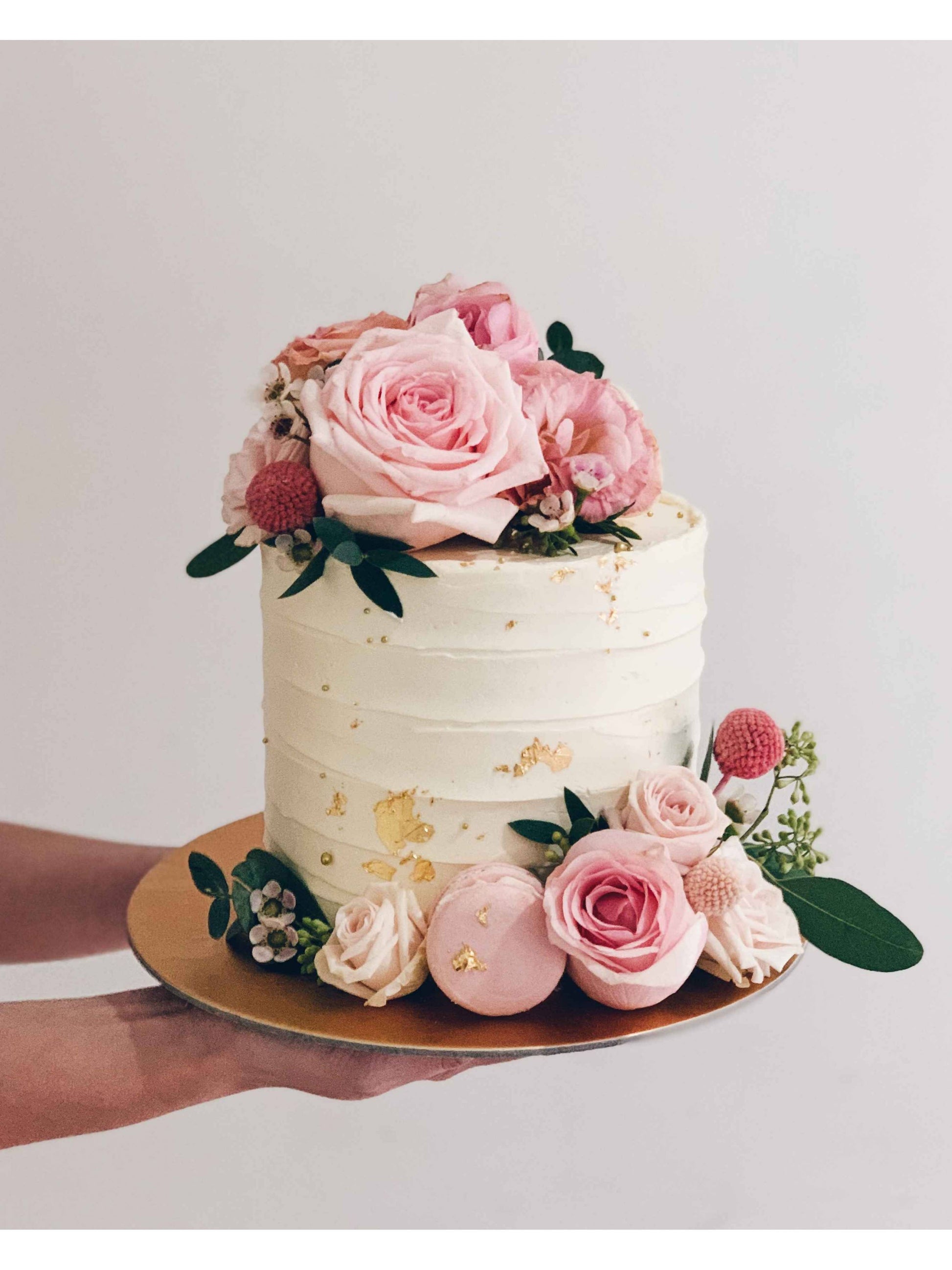 Textured Pink Floral Cake Singapore | Sarah’s Loft