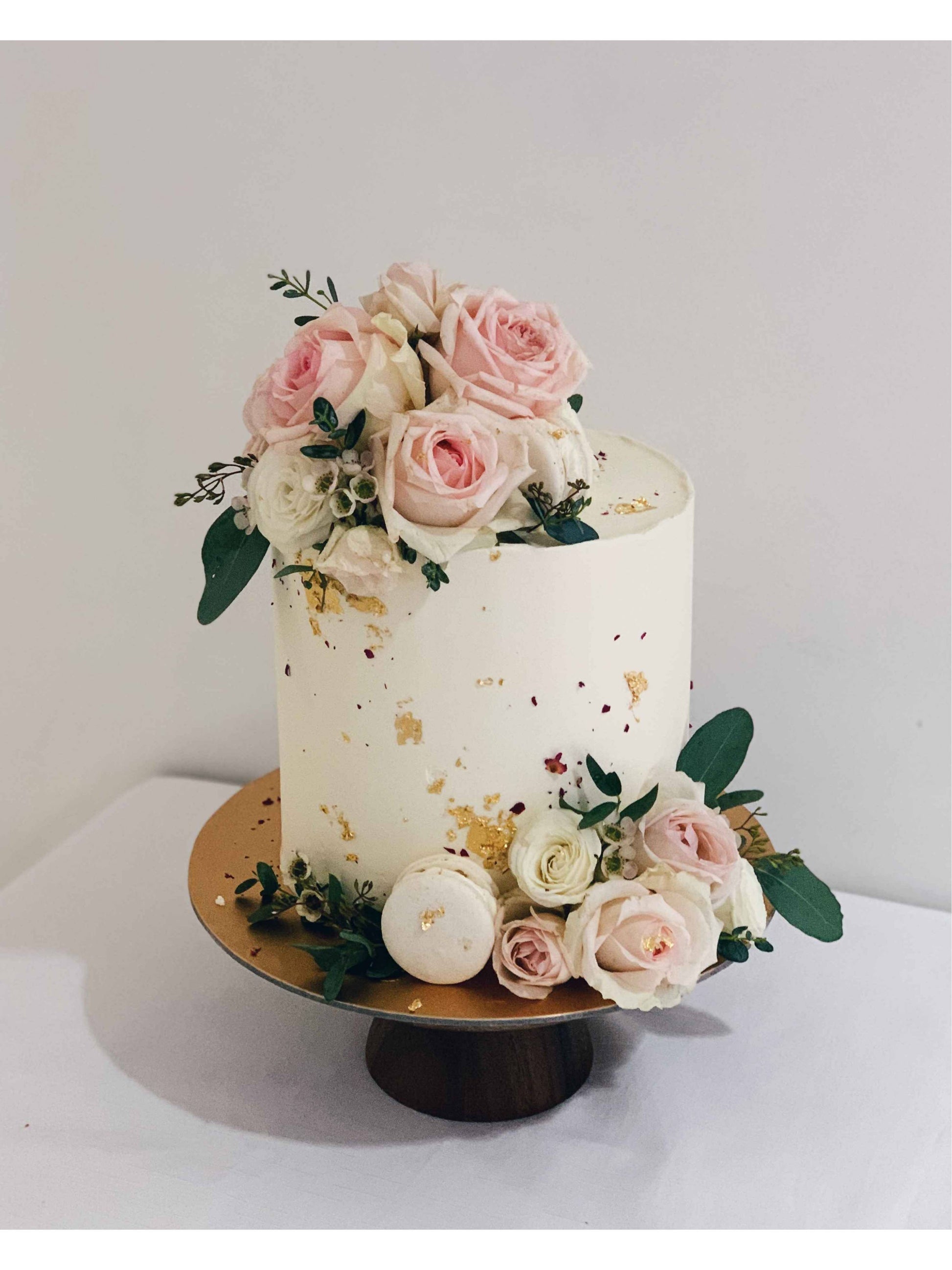 White Blush Wedding Cake Singapore | Sarah’s Loft