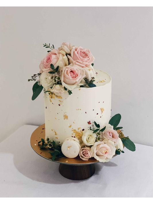 White Blush Wedding Cake Singapore | Sarah’s Loft