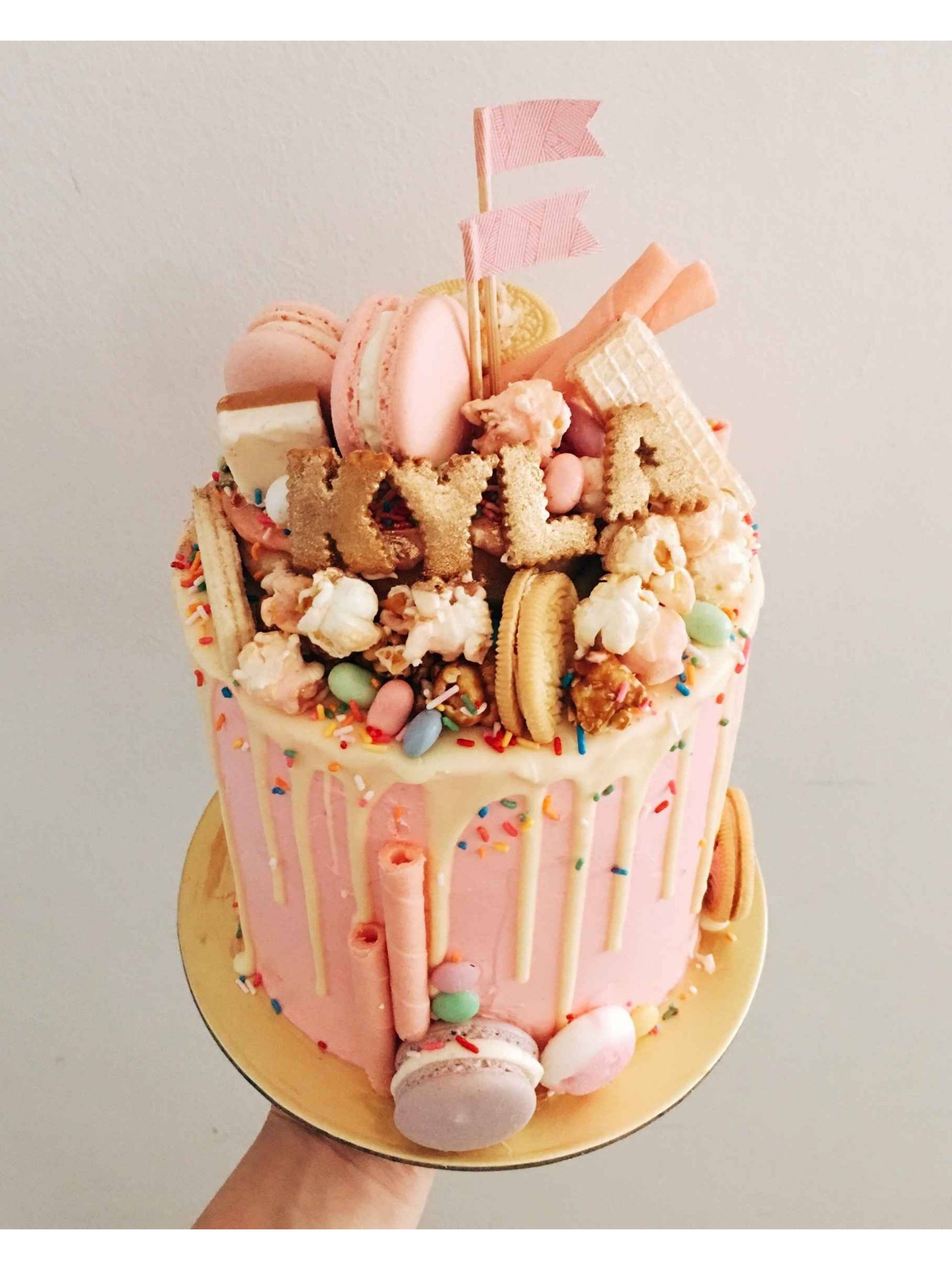 Pink Mad Hatter Drip Cake Singapore | Sarah’s Loft