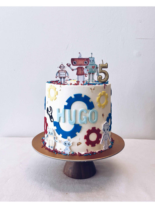 Robot Cake Singapore | Custom Robot Birthday Cake l Sarah's Loft