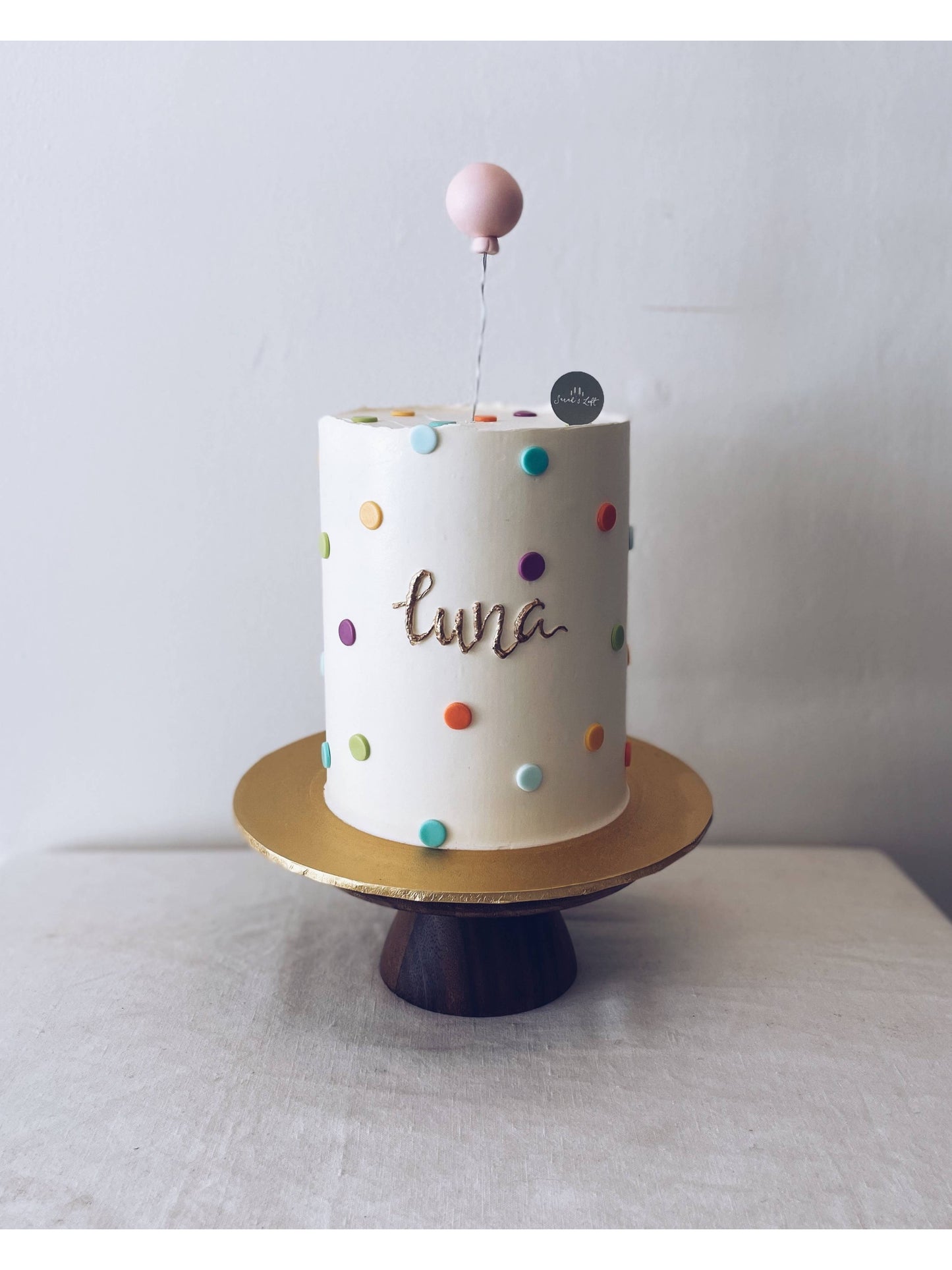 Minimalist Cake Singapore | Polka Dot Birthday Cake