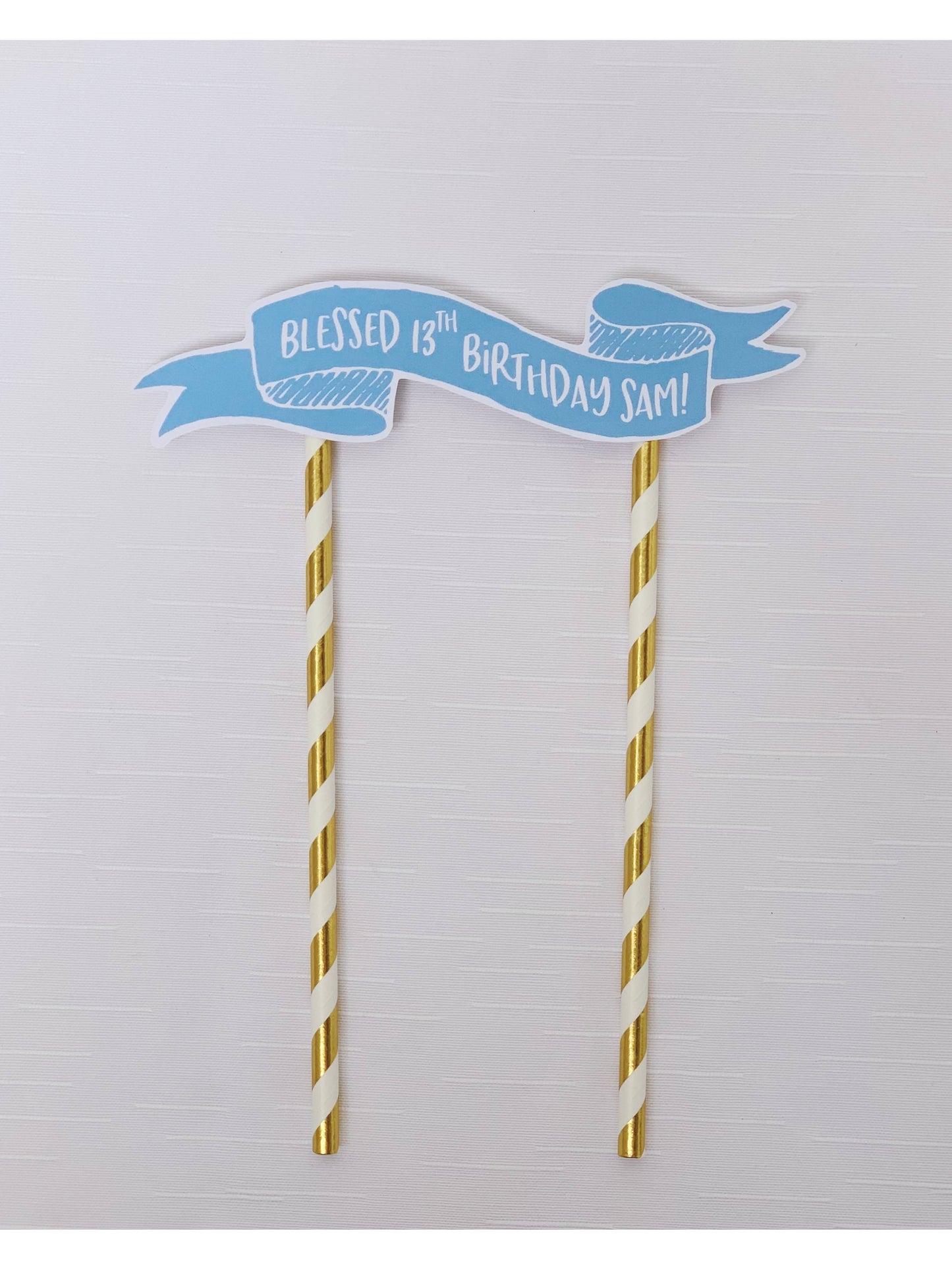 Personalised Message Banner (Blue)