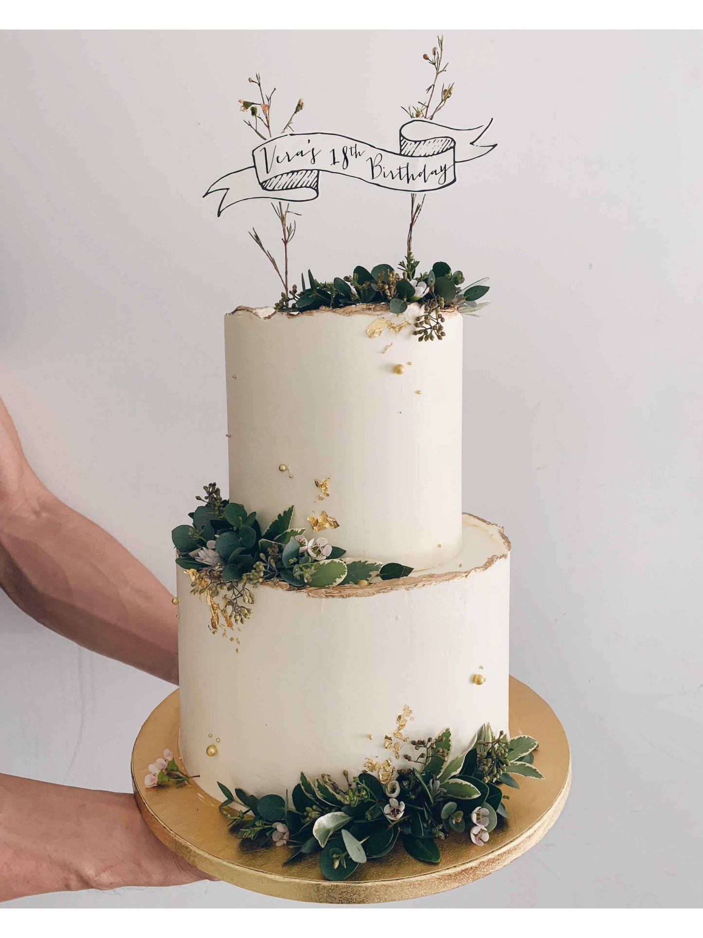 White Foliage Cake Singapore | Sarah’s Loft