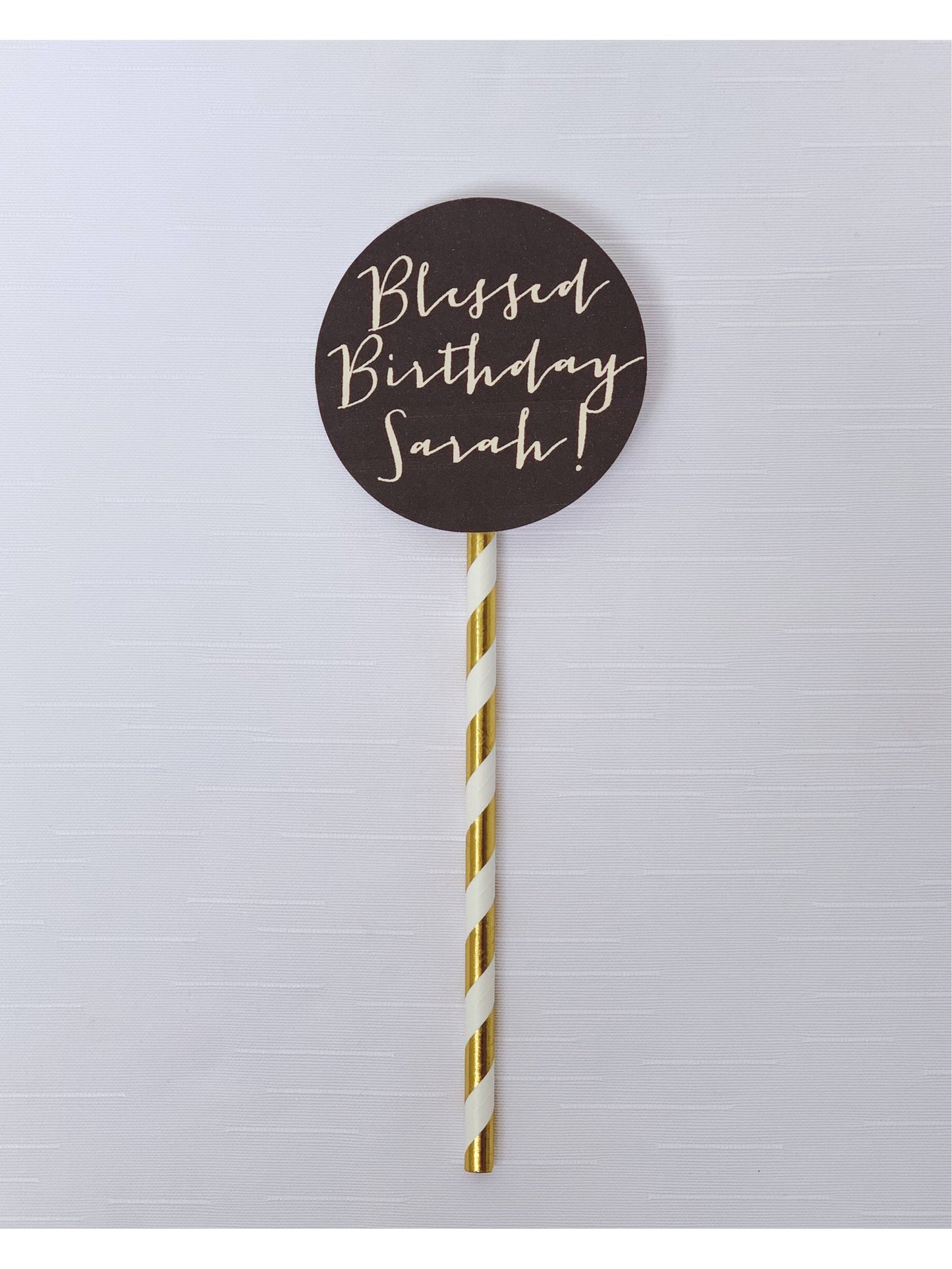 Round Message Banner (Black)