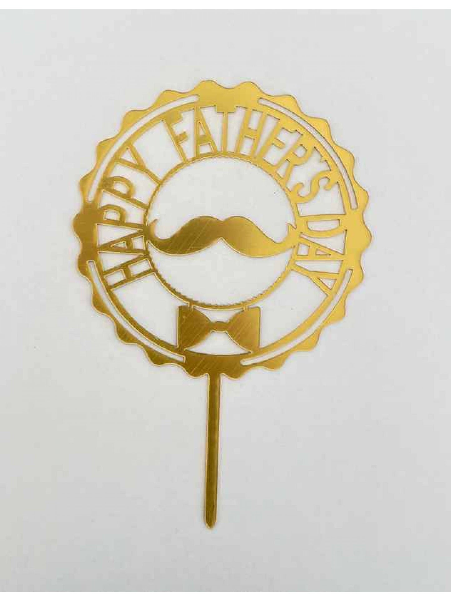 "HAPPY FATHER'S DAY" Gold Topper
