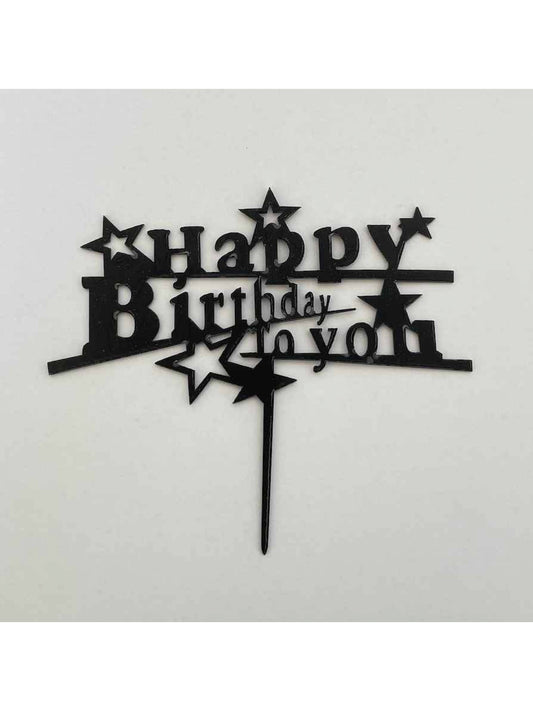 "Happy Birthday to you" Black Topper