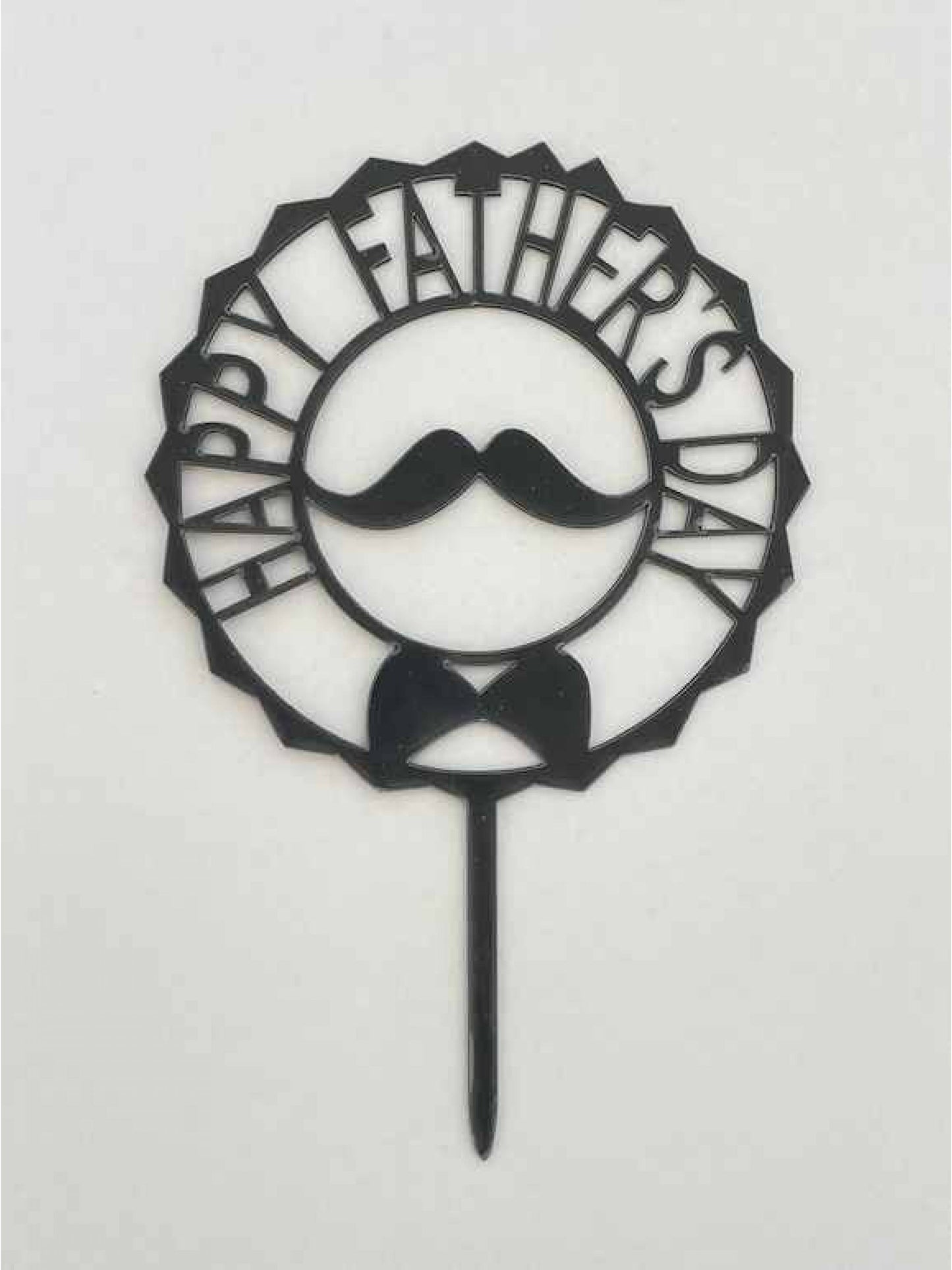 "HAPPY FATHER'S DAY" Black Topper
