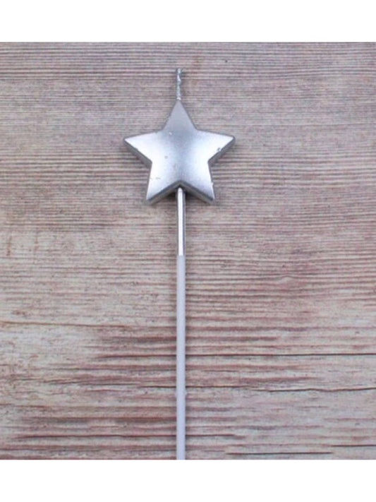 Silver Star Candle