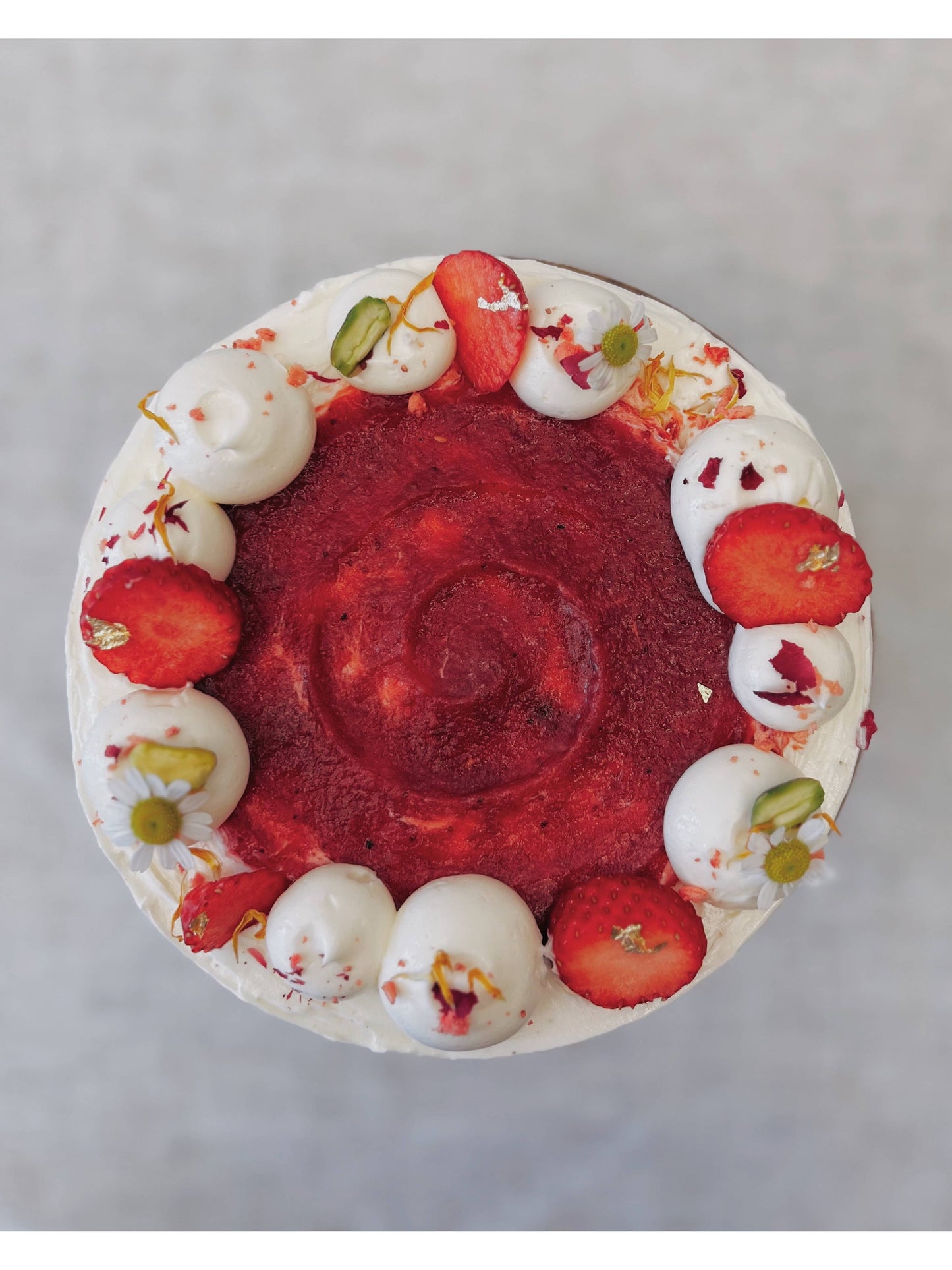 Vanilla Strawberry Cake Singapore | Birthday Cake | Sarah’s Loft